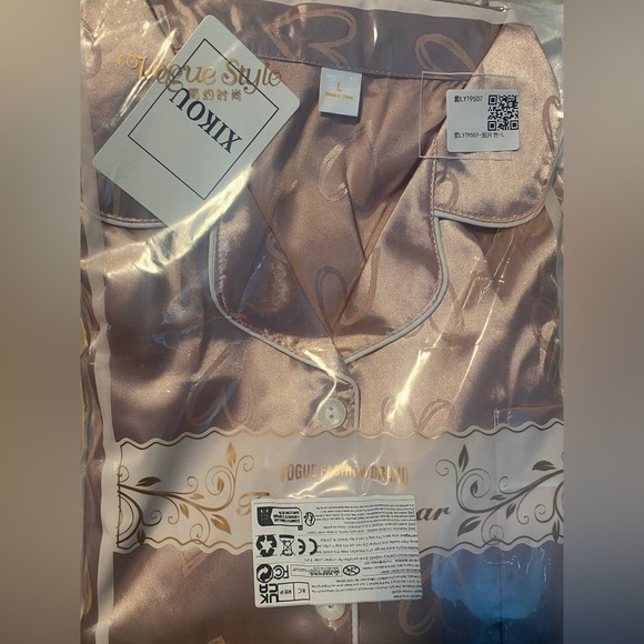 New Pink Heart satin PJ set XL - Picture 4 of 5